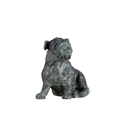 Joconde sculpture en bronze de Nathalie Soulet représentant un bulldog anglais
