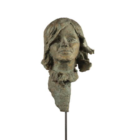 Jour de fête sculpture de Nathalie Soulet représentant un portrait contemporain